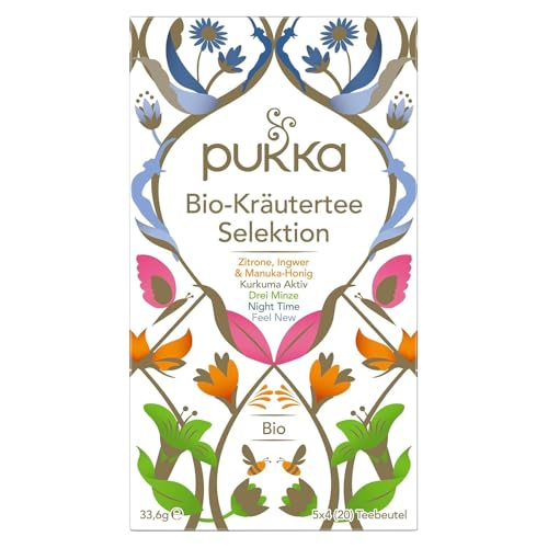 Kräutertee Selektion - 20 Aufgussbeutel von Pukka