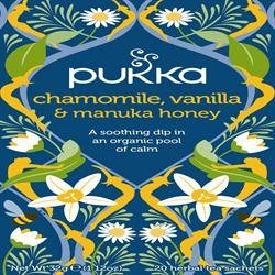 Pukka Herbs Kamille, Vanille und Manuka, 20 Beutel, 5 Stück Pukka Herbs Kamille, Vanille und Manuka, 20 Beutel, 5 Stück von Pukka