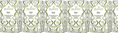 Pukka KLAR Hautfreundlicher Bio-Tee aus Brennnessel, Fenchel & Pfefferminze, 6-er Pack, 6 x 36g von Pukka