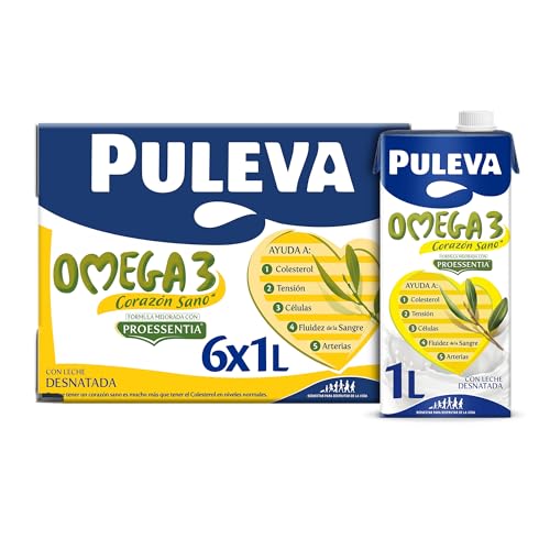 Puleva Pack 6-tlg. Omega-3-entrahmte Milch mit Ölsäure - 1L. Puleva Pack 6-tlg. Omega-3-entrahmte Milch mit Ölsäure - 1L. von Puleva