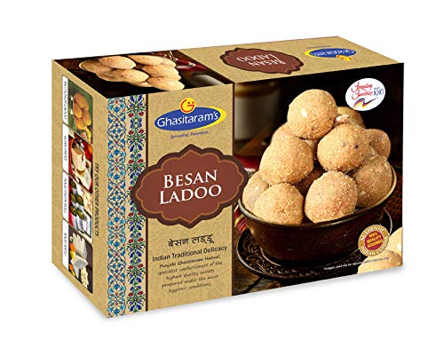 Ghasitaram's (Mumbai) Besan Ladoo, Authentic Indian Food and Sweets Mithai - 400 grams (14 oz) von Punjabi Ghasitaram Halwai