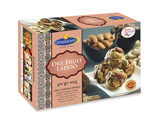 Ghasitaram's (Mumbai) Dry Fruit Ladoo, Authentic Indian Food and Sweets Mithai - 400 grams (14 oz) von Punjabi Ghasitaram Halwai