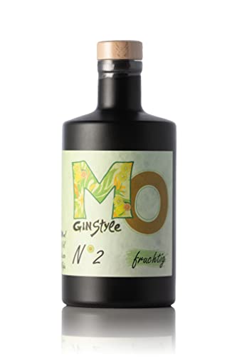 MO GINStyle Gin No.2 Fruchtig - 500ml schwarz mattierte Edelflasche von Puntzelhof Allgäuer Delikatessen