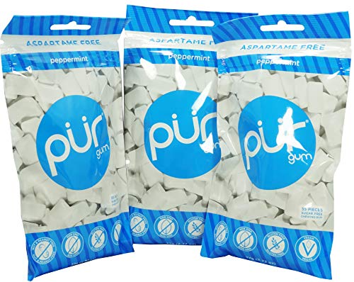 (3er BUNDLE) | PUR Gum Peppermint Bag | 80g - Pur Gum von Pur Gum