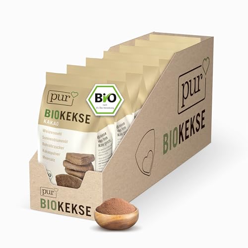 Pur Bio Schokokekse mit Kakao, 7 x 125g Beutel, Kekse Großpackung, leckerer veganer Snack als Knabberartikel, Keksgebäck mit nur 5 natürlichen Zutaten, bio, vegan Pur Bio Schokokekse mit Kakao, 7 x 125g Beutel, Kekse Großpackung, leckerer veganer Snack als Knabberartikel, Keksgebäck mit nur 5 natürlichen Zutaten, bio, vegan von Pur