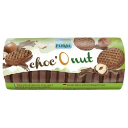 Doppelkekse ChocO nut mit Nougatcreme von Pural