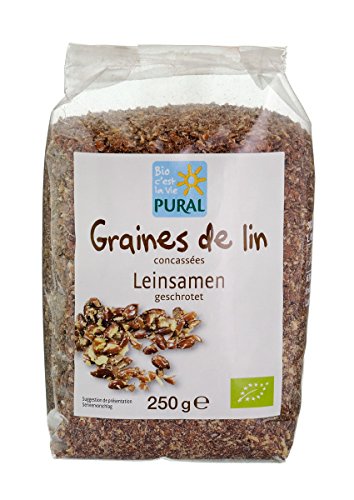 Pural Leinsaat braun, geschrotet, 250 g von Pural