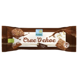 Puffreis-Happen CracO choc mit Vollmilchschokolade von Pural