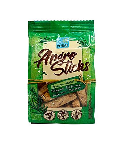 Pural Apéro-Sticks mit Rosmarin & Meersalz (100 g) - Bio von PURAL