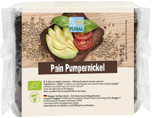 Pural Bio Pumpernickel Schnittbrot (2 x 375 gr) von Pural