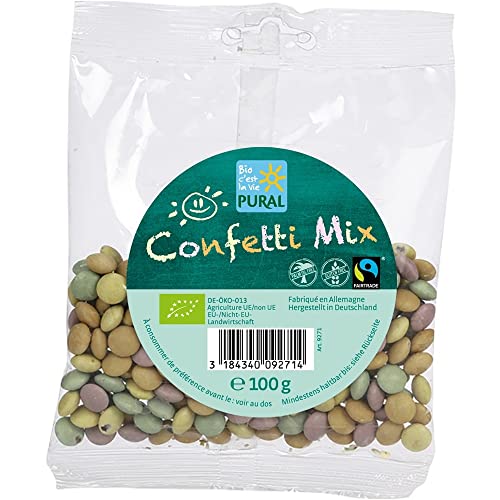 Pural Confetti Mix - Schokolinsen, 100g (12er Pack) von Pural