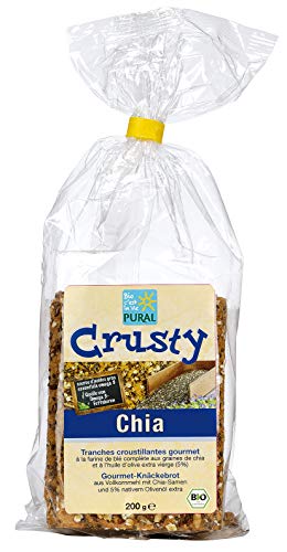 Pural Crusty Chia Gourmet Knäckebrot - 200 g Bio, vegan von Pural