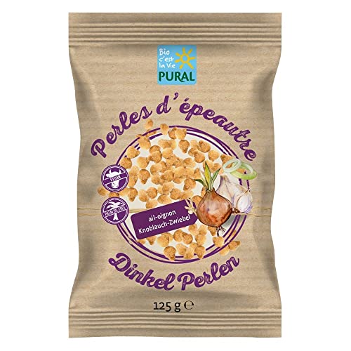 Pural Dinkel Perlen - Knoblauch & Zwiebel, 125g von Pural
