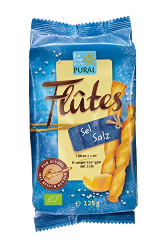 Pural Flûtes mit Salz (125 g) - Bio von Pural