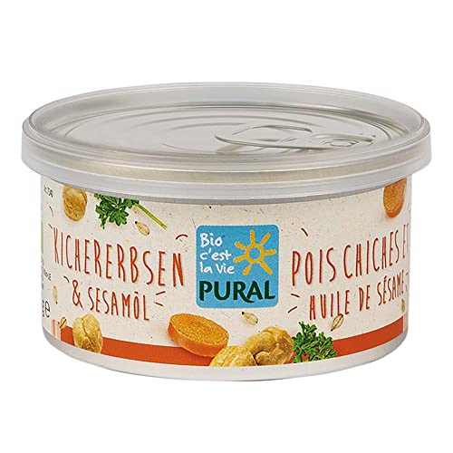 Pural Pflanzlicher Aufstrich, Kichererbsen&Sesamöl, 125g von Pural