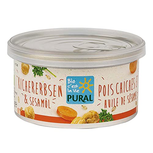 Pural Pflanzlicher Aufstrich, Kichererbsen&Sesamöl, 125g Pural Pflanzlicher Aufstrich, Kichererbsen&Sesamöl, 125g von Pural