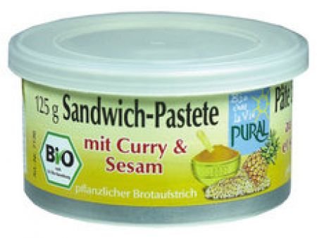 Sandwich-Pastete mit Curry & Sesam von Pural