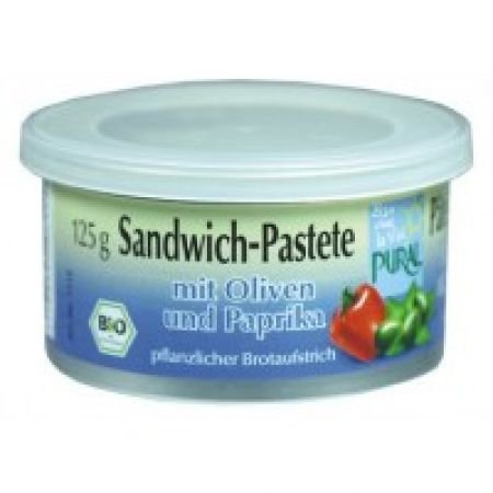 Sandwich-Pastete mit Oliven und Paprika von Pural