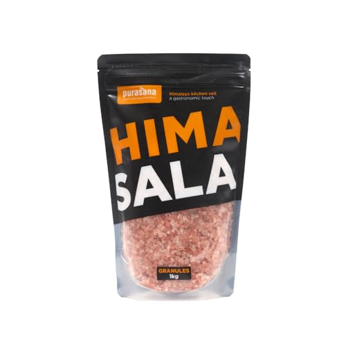 Purasana® Himasala Keukenzout grof navulzak - 1000g Himalaya Salz – 100% Reines Steinsalz aus Punjab Pakistan – Naturbelassen & Unraffiniert – Reich an Mineralien – Ideal zum Kochen, Würzen & Baden Purasana® Himasala Keukenzout grof navulzak - 1000g Himalaya Salz – 100% Reines Steinsalz aus Punjab Pakistan – Naturbelassen & Unraffiniert – Reich an Mineralien – Ideal zum Kochen, Würzen & Baden von Purasana