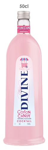 Pure Divine - Tasty Cotton Candy Likör, Aromatisierter Vodka-Cocktail - 15 Prozent Vol (1 x 0,50 l) von Pure Divine