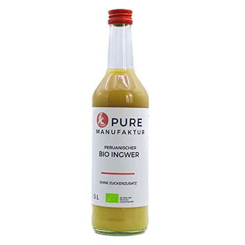 Pure Ginger – hochwertiger peruanische Bio-Ingwer ohne Zucker und künstliche Zusatzstoffe, 500 ml von Pure Ginger