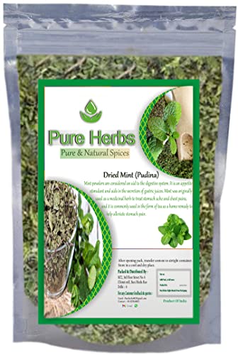 Pure Herbs Getrocknete Minze zum Kochen, 50 g von Pure Herbs