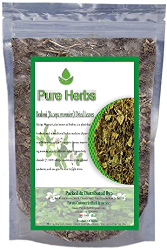 Pure herbs Brahmi (Bacopa monnieri) getrocknete Blätter, 100 g, mehrfarbig von Pure Herbs