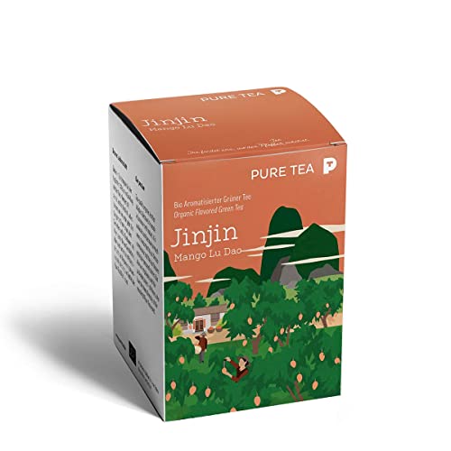 Pure Tea Bio – Jinjin Mangogeschmack Grüner Tee (15 x 3 g) von Pure Tea