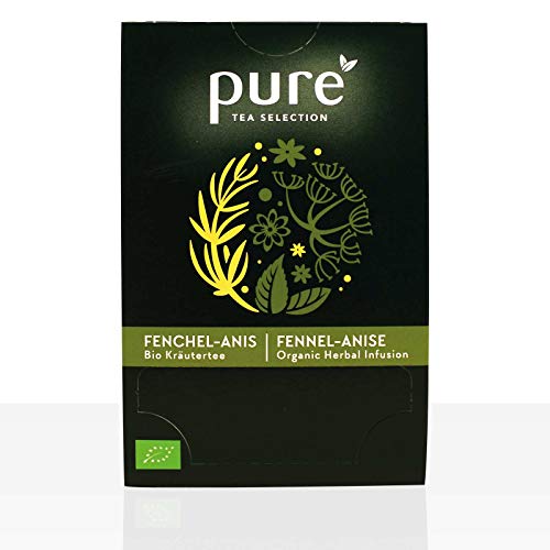 Pure Tea Selection Fenchel Anis Bio | Bio-Kräutertee | 100 % Bio-zertifiziert | 100% natürliche Zutaten | 25 Teebeutel aus Maisstärke gewebt und industriell kompostierbar | 25 x 2,5g von Pure Tea