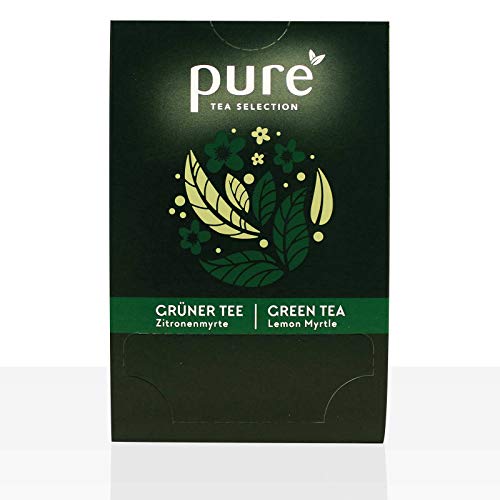 Pure Tea Selection Grüner Tee Lemon | Grüner Tee | 25 Teebeutel aus Maisstärke gewebt und industriell kompostierbar | 25 x 2g von Pure Tea