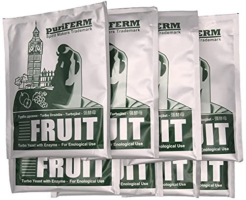 8x Puriferm Turbo Fruit Fruchtweinhefe für Früchte Brombeere Johannisbeere Weinhefe etc. 8x Puriferm Turbo Fruit Fruchtweinhefe für Früchte Brombeere Johannisbeere Weinhefe etc. von Puriferm