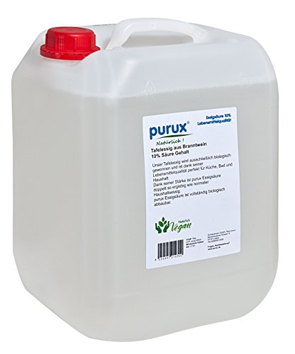 purux 10 Liter Essig Speiseessig Tafelessig Lebensmittelqualität von purux