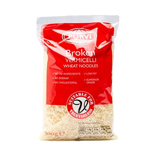 Purvi Vermicelli-Weizennudeln Zerkleinert - 500g - 2er-Packung Purvi Vermicelli-Weizennudeln Zerkleinert - 500g - 2er-Packung von Purvi