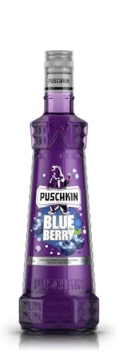 Puschkin | Blueberry | Intensiv-fruchtiger Blaubeer-Geschmack | Perfekt gekühlt pur oder in Cocktails | 0,7L | 17,5% Vol. von Puschkin