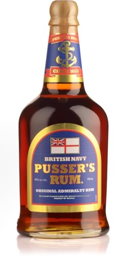 Pusser's Rum Original Admiralty | Premium Rum aus Guyana | Original Rum der British Royal Navy | vollmundig ausgewogener Geschmack | 40% Vol. | 0,7 Liter Pusser's Rum Original Admiralty | Premium Rum aus Guyana | Original Rum der British Royal Navy | vollmundig ausgewogener Geschmack | 40% Vol. | 0,7 Liter von Pusser's Rum