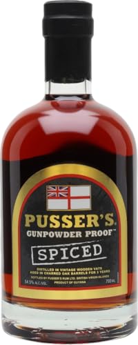 Pusser's Rum Gunpowder Proof Spiced | Premium Rum aus Guyana | vollmundig fruchtiger Geschmack | 54,5% Vol. | 0,7 Liter Pusser's Rum Gunpowder Proof Spiced | Premium Rum aus Guyana | vollmundig fruchtiger Geschmack | 54,5% Vol. | 0,7 Liter von Pusser's Rum