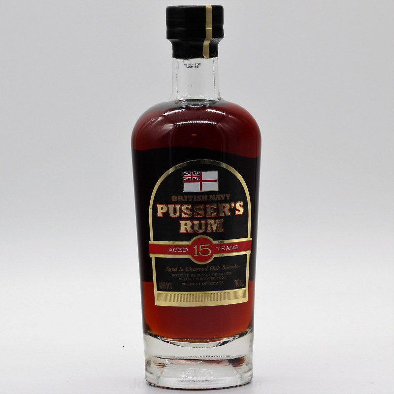 Pusser's British Navy Rum 15 Jahre (Nelson's Blood) 0,7 L 40% vol. von Pussers