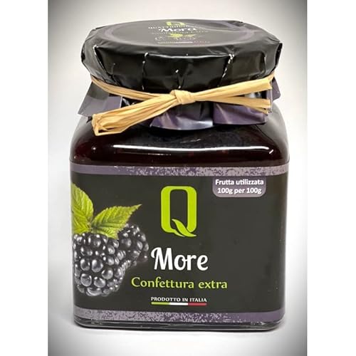 Quattrociocchi extra Premium Brombeer Konfitüre, 350g - Extra hoher Fruchtanteil - 100g Brombeere auf 100g Marmelade - Premium Qualität aus Italien Quattrociocchi extra Premium Brombeer Konfitüre, 350g - Extra hoher Fruchtanteil - 100g Brombeere auf 100g Marmelade - Premium Qualität aus Italien von Q QUATTROCIOCCHI