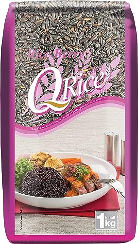 Q RICE Rice Berry – Schwarzer Jasminreis, aromatisch, exotisch, Ideal für asiatische Gerichte – 1 x 1 kg von Q Rice
