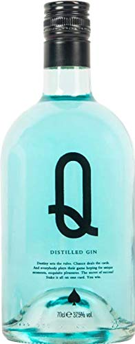 Barcelona Blue Gin "Q" – 0,7L, 37,5% Vol. | Auffallend Blauer Gin – Ideal für Tonic und Cocktails Barcelona Blue Gin "Q" – 0,7L, 37,5% Vol. | Auffallend Blauer Gin – Ideal für Tonic und Cocktails von Q