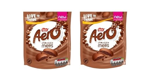 Aero Milchschmelzbeutel für Schokolade, 92 g, 2 Stück Aero Milchschmelzbeutel für Schokolade, 92 g, 2 Stück von QAstocks