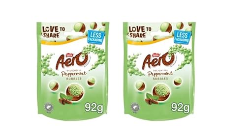 Aero Milk Chocolate Peppermint Bubbles 92G (2 Stück) von QAstocks
