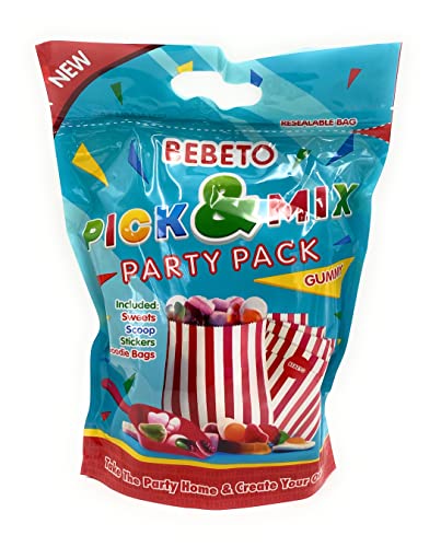 Bebeto Pick & Mix Gummi-Party-Set – Partytüte mit gemischtem Fruchtgeschmack, weiche Süßigkeiten und Marshmallow Bebeto Pick & Mix Gummi-Party-Set – Partytüte mit gemischtem Fruchtgeschmack, weiche Süßigkeiten und Marshmallow von QAstocks