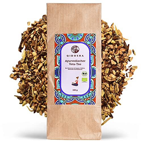 QIDOSHA® Ayurveda Vata-Tee bio, 150 g loser Kräutertee in BIO-Qualität von QIDOSHA