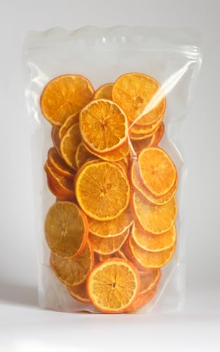 QISU | Vakuumgetrocknete ORANGENSCHEIBEN 200 g (Gefriertrocknungsqualität) | Für Backwaren, Cocktails, Tee, Glühwein, Deko | 100% Orange, Ohne zugesetzten Zucker von QISU