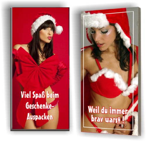 QUATSCHmanufaktur Weihnachts-Schokolade SEXY, 2er-Set von QUATSCHmanufaktur