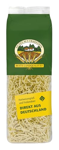 ALB-GOLD Nudeln - Beste Landqualität aus Hartweizengries und Freilandeier Teigwaren ohne Gentechnik (1 kg, Bauernspätzle) von QUEBAg