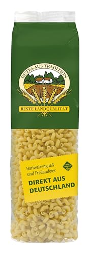 ALB-GOLD Nudeln - Beste Landqualität aus Hartweizengries und Freilandeier Teigwaren ohne Gentechnik (1 kg, Drelli) von QUEBAg