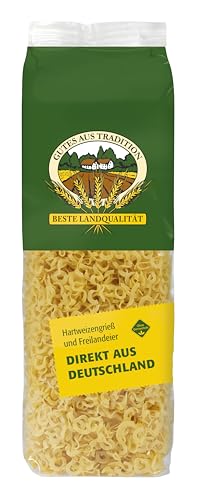 ALB-GOLD Nudeln - Beste Landqualität aus Hartweizengries und Freilandeier Teigwaren ohne Gentechnik (1 kg, Linsenspätzle) von QUEBAg