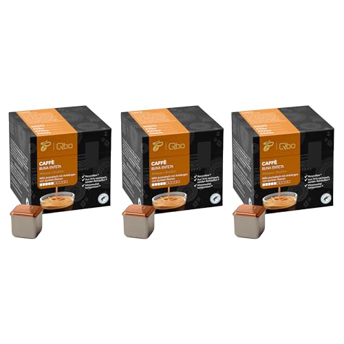 Tchibo Qbo Caffè Buna Enteta Premium Kaffeekapseln, 81 Stück - 3x27 Kapseln (Caffè, Intensität 04/10, mild-aromatisch), nachhaltig, aus 70% nachwachsenden Rohstoffen & klimaneutral kompensiert von Tchibo